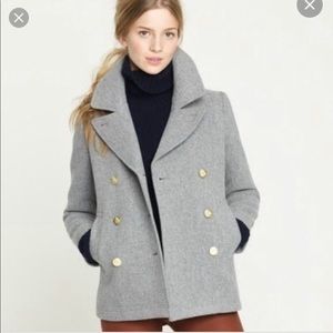 J. Crew Majesty Peacoat Light Grey P4